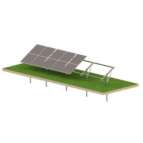 Structură fotovoltaică la sol Strong 8 panouri - Sistem de montaj T1V GPV-T1V-S8 (1)