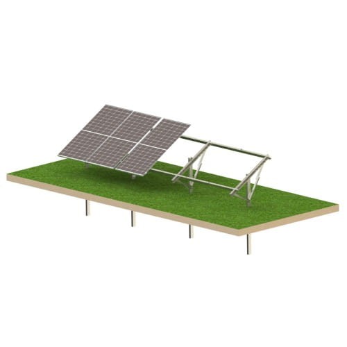 Structură fotovoltaică la sol Ultra Strong 6 panouri - Sistem de montaj T1V GPV-T1V-US6 (1)