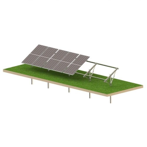 Structură fotovoltaică la sol Ultra Strong 8 panouri - Sistem de montaj T1V GPV-T1V-US8 (1)
