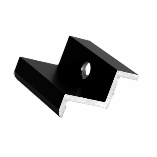 Clemă de capăt H32 Aluminiu 6060 gaura M8 Anodizat PV-03-04