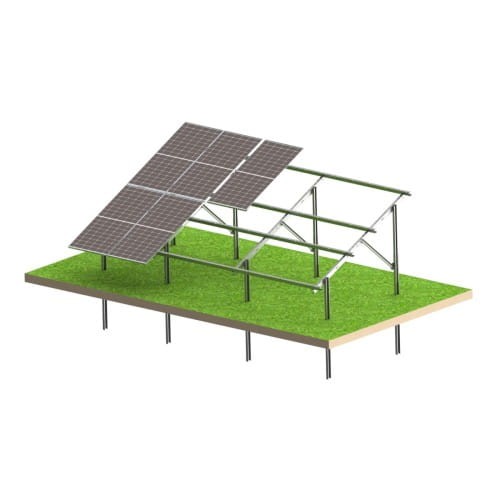 Structură fotovoltaică la sol Ultra Strong 12 panouri - Sistem de montaj N2V GPV-N2V-US12 (1)