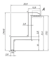 Clemă de capăt H32 Aluminiu 6060 gaura M8 Anodizat PV-03-04 (1)