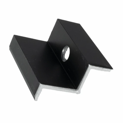 Clemă de capăt H35 Aluminiu 6060 gaura M8 Anodizat PV-03-06