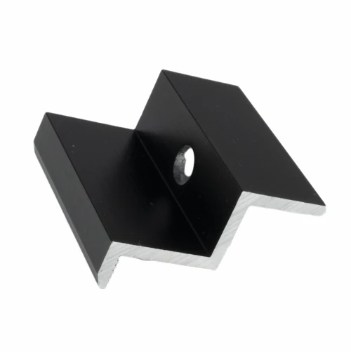 Clemă de capăt H40 Aluminiu 6060 gaura M8 Anodizat PV-03-10