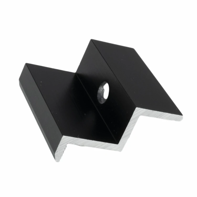 Clemă de capăt H40 Aluminiu 6060 gaura M8 Anodizat PV-03-10