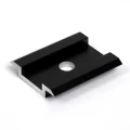 Clemă de mijloc H8 Aluminiu 6060 Gaura M8 Anodizat PV-04-04