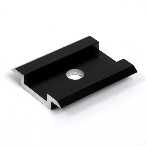 Clemă de mijloc H8 Aluminiu 6060 Gaura M8 Anodizat PV-04-04