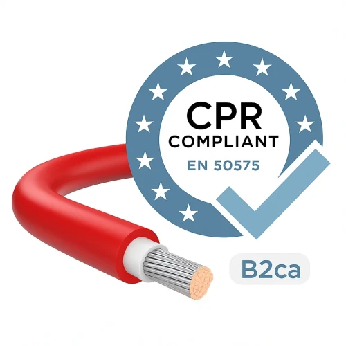 Cablu pentru instalații fotovoltaice H1Z2Z2-K clasa B2 (CPR) Roșu 10mm IGNIFUG 000-115 (2)