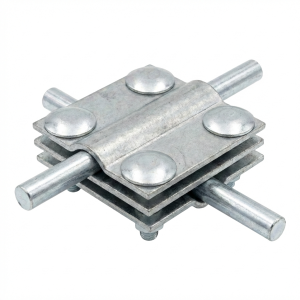 Conector cruciform cu 4 găuri 3 plăci B până la 30mm zincat galvanic