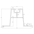 Pod trapezoidal 33cm H-60 din EPDM pentru acoperișuri din tablă trapezoidală PV-02-02 (2)