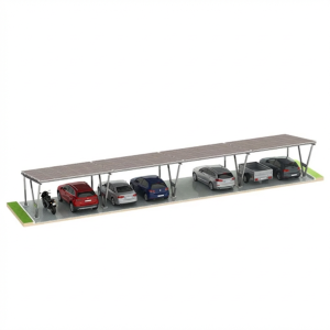 Copertină fotovoltaică VICA pentru 8 vehicule 4x2 module Carport