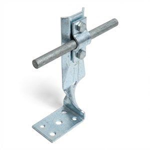 Suport unghiular cu placă de fixare h=7cm zincat galvanic