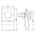 Suport pentru fălț oțel zincat galvanic 000-158 (2)