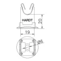Stâlp scund pentru sârmă cu bază din plastic h=20mm oțel inoxidabil rezistent la acizi 000-149 (2)