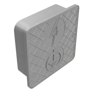 Cutie de control perete din plastic 150x150x55 mm gri