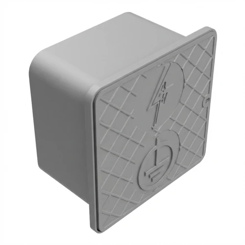 Cutie de control murală 150x150x100mm din plastic gri 000-173 (1)