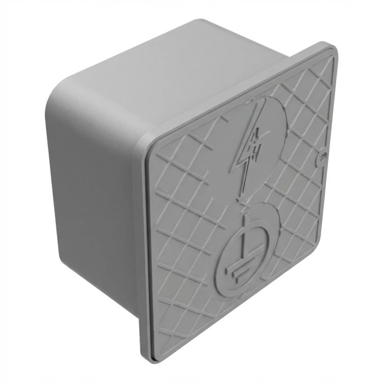 Cutie de control murală 150x150x100mm din plastic gri 000-173 (1)
