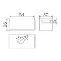 Suport pentru bandă de legătură B până la 50x4mm oțel zincat galvanic 000-172 (2)