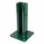 Bază pentru stâlp de gard 60x40 verde RAL 6005 galvanizată 000-155 (1)
