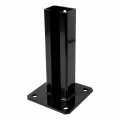 Bază pentru stâlp de gard 60x40 negru RAL 9005 zincat 000-153 (1)