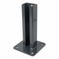 Bază pentru stâlp de gard 60x40 antracit RAL 7016 galvanizată 000-152 (1)
