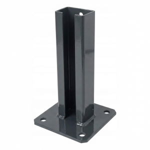 Bază stâlp de gard 60x40 mm antracit RAL 7016 zincată
