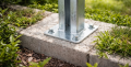Bază pentru stâlp de gard 60x40 galvanizată 000-151 (3)
