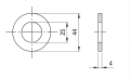 Șaibă M24 DIN 125 A2 140 HV 25 - 100 bucăți 000-166 (2)