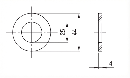 Șaibă M24 DIN 125 A2 140 HV 25 - 100 bucăți 000-166 (2)