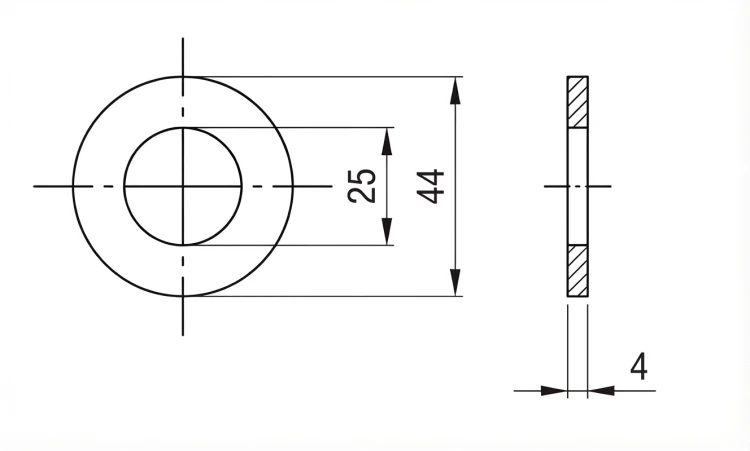 Șaibă M24 DIN 125 A2 140 HV 25 - 100 bucăți 000-166 (2)