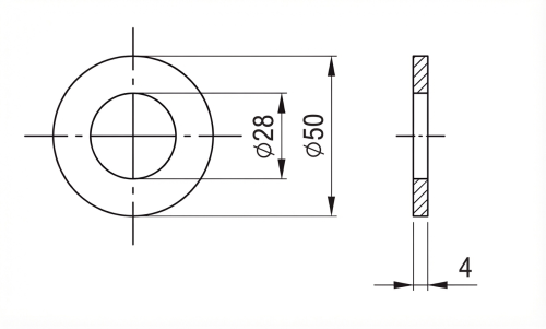 Șaibă M27 DIN 125 A2 140 HV 28 - 50 bucăți 000-167 (2)