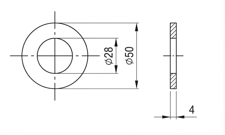Șaibă M27 DIN 125 A2 140 HV 28 - 50 bucăți 000-167 (2)