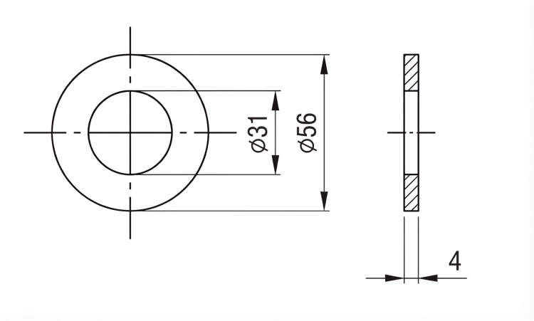 Șaibă M30 DIN 125 A2 140 HV 28 - 50 bucăți 000-168 (2)