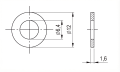 Șaibă M6 DIN 125 A4 140 HV 6,4 - 1000 bucăți 000-174 (2)