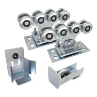Pachet cărucioare pentru profil 68x68 + accesorii KIT pentru porți culisante