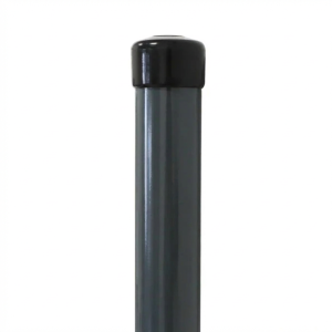 Stâlp de gard Fi 42,4x1,5, lungime 2,3 ml, grafit RAL 7016