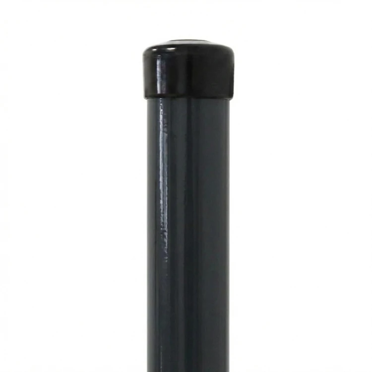 Stâlp de gard Fi 48,3x1,5, lungime 2,3 ml, grafit RAL 7016 000-227 (1)