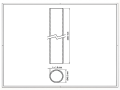 Stâlp de gard Fi 48,3x1,5, lungime 2,3 ml, grafit RAL 7016 000-227 (2)