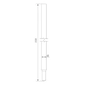 Împământare pliabilă - conexiune conică Morse; fi 16x1500 mm /OG/ PV-23-01 (3)