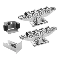 Pachet cărucioare 80 (10-role) + accesorii KIT pentru porți culisante autoportante