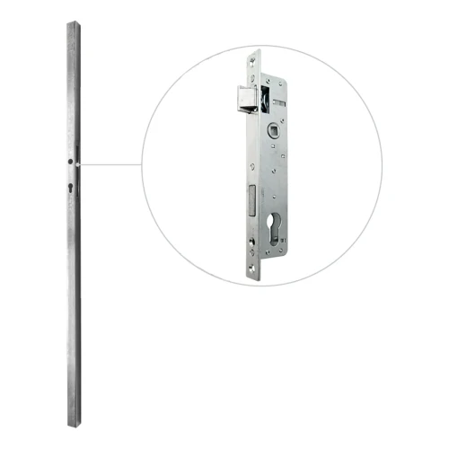 Stâlp 40x40x1,5x1500 mm cu casetă și încuietoare 90/20 000-251 (2)