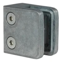 Suport pentru sticlă 45x45x26 mm, sticlă 6-10,76 mm, zamac, sistem plat, brut