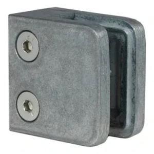 Suport pentru sticlă 45x45x26 mm, sticlă 6-10,76 mm, zamac, sistem plat, brut