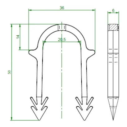 Tacker cu agrafe 50 mm (3500 buc.) - KIT 000-258 (6)