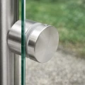 Suport punctual pentru sticlă fi 50/30/M10x45, sticlă 8-21,52 mm, AISI 304, sistem plat, satin 000-262 (3)