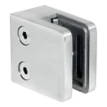 Suport pentru sticlă 45x45x26 mm, sticlă 6-10,76 mm, AISI 304, sistem plat, satin 000-260 (1)