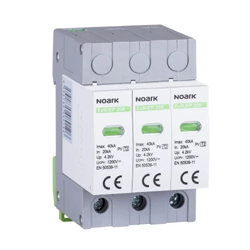 Descărcător de supratensiuni - SPD Ex9UEP, Tip II, 1200 V DC, cu lățimea de 3 module, pentru sisteme fotovoltaice nelegate la pământ PV-200-108022