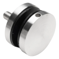 Suport punctual pentru sticlă fi 50/8/M10x50, sticlă 8-17,52 mm, AISI 304, sistem plat, satin 000-266 (1)