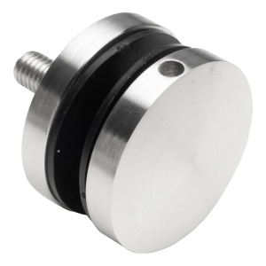 Suport punctual pentru sticlă fi 50/8/M10x50, sticlă 8-17,52 mm, AISI 304, sistem plat, satin