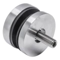 Suport punctual pentru sticlă fi 50/8/M10x50, sticlă 8-17,52 mm, AISI 304, sistem plat, satin 000-266 (2)